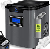 IJsblokjesmachine – 12kg/24 uur – IJsmachine - IJsblokjesmaker - Antraciet - KESSER®
